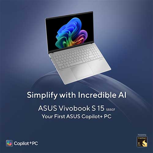 ASUS rolls out CoPilot+ PC Vivobook S 15 OLED ASUS rolls out CoPilot+ PC Vivobook S 15 OLED