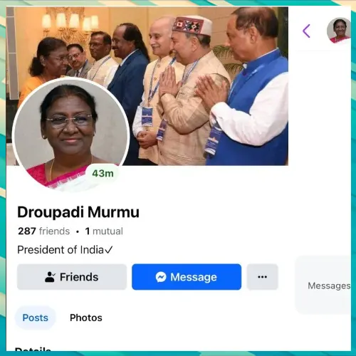 Fake President Murmu’s Facebook profile used to target Ranchi resident Fake President Murmu’s Facebook profile used to target Ranchi resident