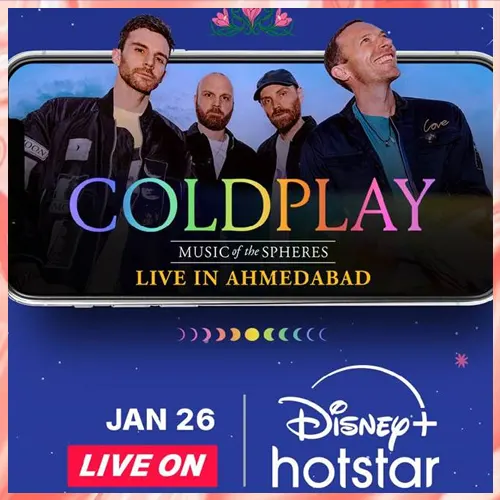 Watch Coldplay Ahmedabad concert live on Disney+ Hotstar Watch Coldplay Ahmedabad concert live on Disney+ Hotstar