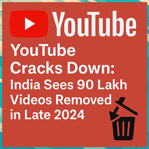 YouTube Cracks Down: India Sees 90 Lakh Videos Removed in Late 2024