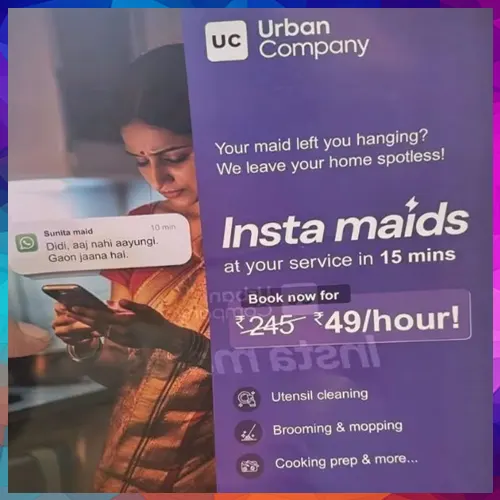 Urban Company introduces 15-minute instant maid service in Q-commerce push