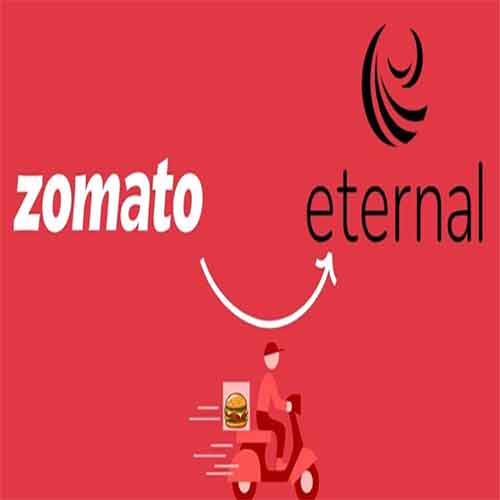 Zomato Officially rebranded as 'Eternal' post Govt. approval Zomato Officially rebranded as 'Eternal' post Govt. approval