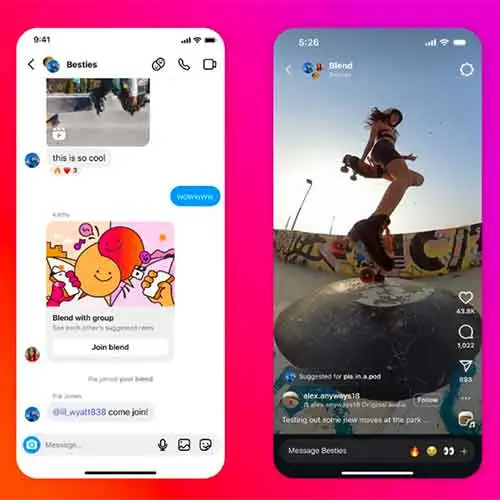 Instagram Introduces ‘Blend’, A Shared Reels Feed Instagram Introduces ‘Blend’, A Shared Reels Feed