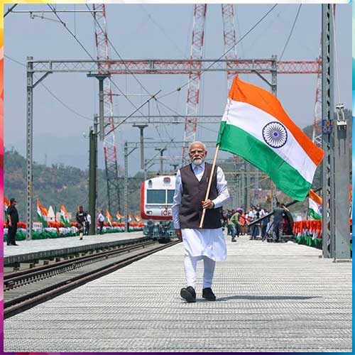 PM Modi inaugurates world’s highest railway bridge in J&K