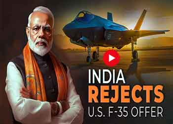 India Rejects U.S. F-35 Offer
