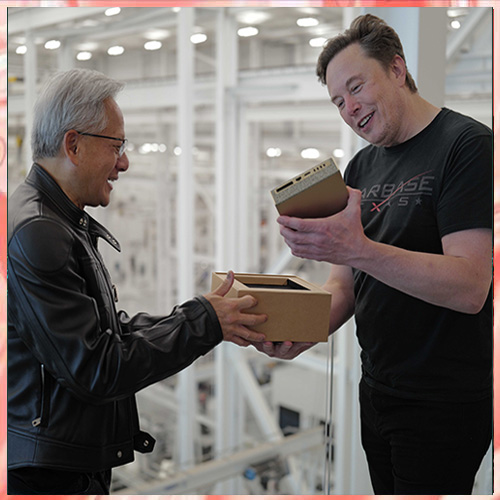 NVIDIA CEO Delivers World’s Smallest AI Supercomputer to Elon Musk at SpaceX