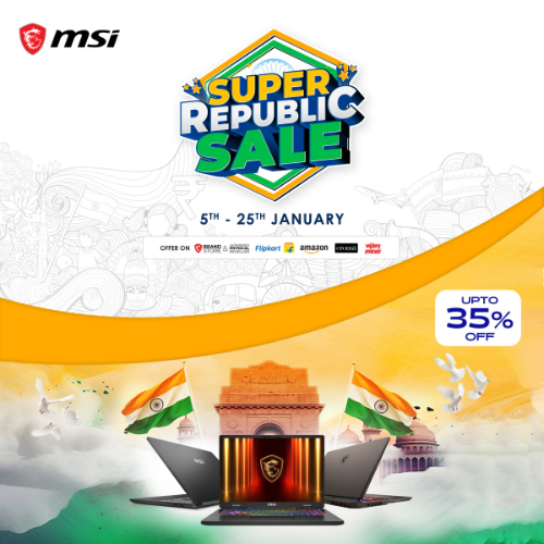 Celebrate Republic Day with MSI's Tricolor of Technology Offers