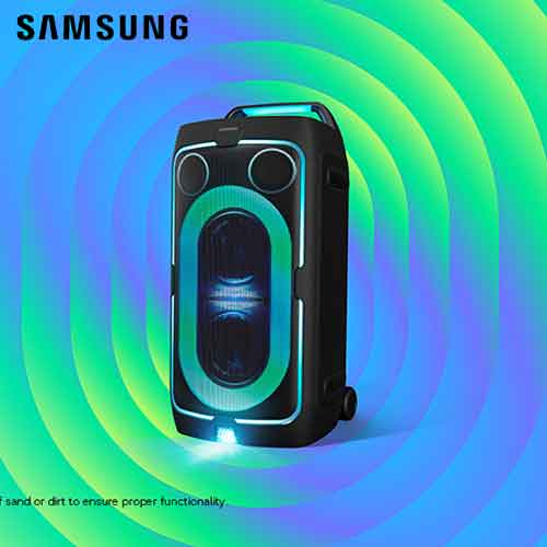 Samsung unveils portable sound tower with powerful audio and extended battery life