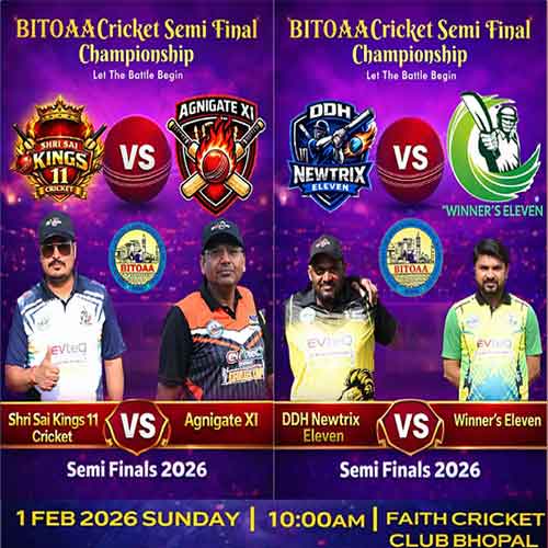 BITOAA Cricket Tournament concludes league stage, fostering IT channel camaraderie in Bhopal