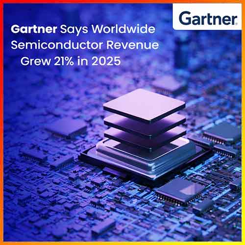 Gartner Says Worldwide Semiconductor Revenue Grew 21% in 2025