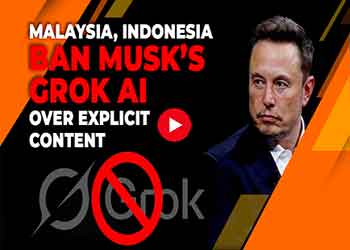 Malaysia, Indonesia Ban Musk’s Grok AI Over Explicit Content