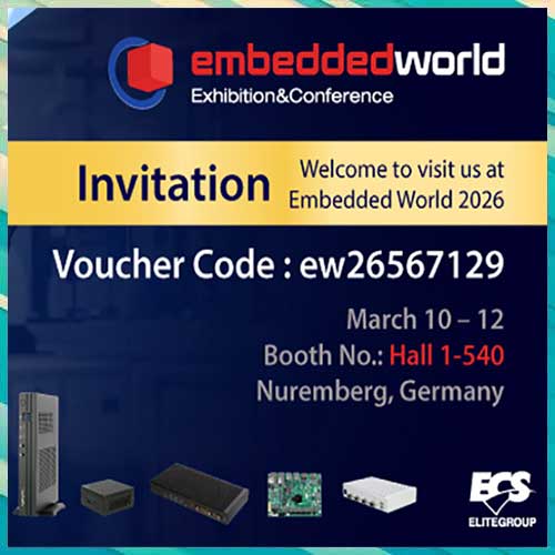 ECS Highlights Fanless and Edge Computing Platforms at Embedded World 2026