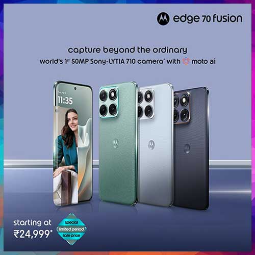 Motorola launches Edge 70 Fusion sale with 50MP Sony LYTIA camera and 7000mAh battery