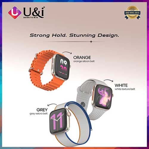 U&i Launches Entry Star 100 Smartwatch with 2.2-inch curved display and wireless charging