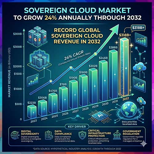 Sovereign Cloud Market to Grow 24% Annually Through 2032, Report Says