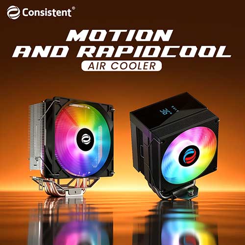 Consistent Infosystems unveils RapidCool and Motion ARGB CPU Coolers for enhanced PC performance