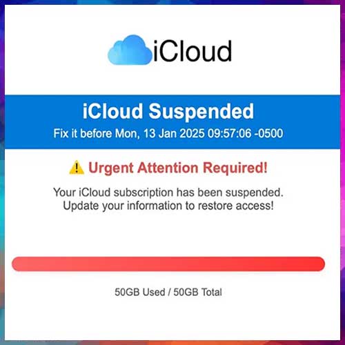 Beware of the iCloud Storage Scam Targeting Payment Details