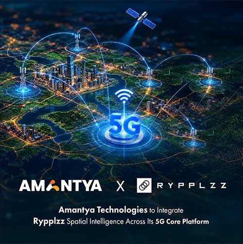 Amantya integrates Rypplzz spatial intelligence into AI-native 5G platform