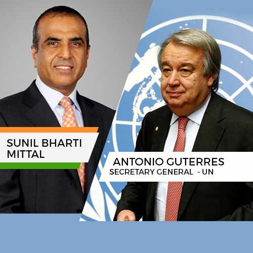 Sunil Mittal meets UN secretary general to discuss SDGs Sunil Mittal meets UN secretary general to discuss SDGs