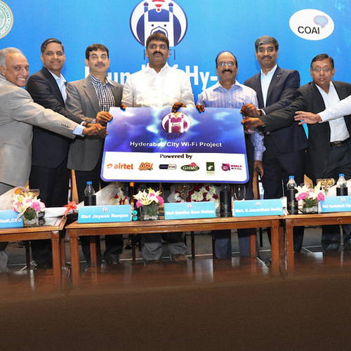 Telangana State Government unveils Hyderabad City Hy-Fi Project Telangana State Government unveils Hyderabad City Hy-Fi Project