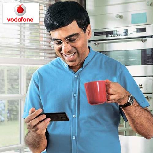 Vodafone engages Grandmaster Vishwanathan Anand to endorse its postpaid plans Vodafone engages Grandmaster Vishwanathan Anand to endorse its postpaid plans