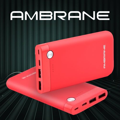 Ambrane India announces its 10,000mAh Power Bank in striking RED
