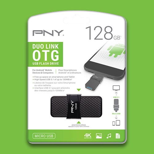 PNY launches DUO LINK OTG Micro USB + Type-A 3.1 drive