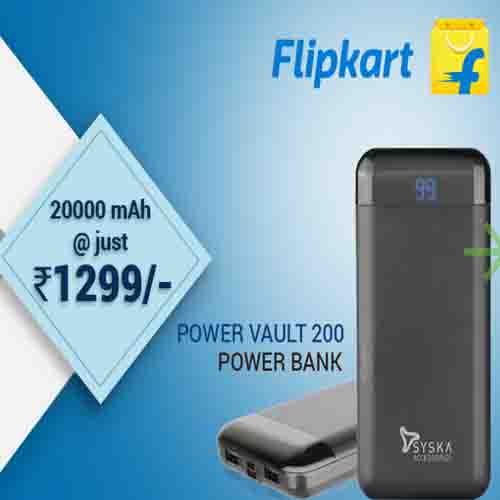 Syska unveils Power Vault 200 Power Bank