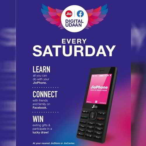 Jio launches "Digital Udaan" for first time in internet users Jio launches "Digital Udaan" for first time in internet users