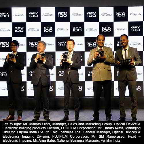 Fujifilm India unveils World's First mirrorless large format sensor camera with 102 million pixels resolution Fujifilm India unveils World's First mirrorless large format sensor camera with 102 million pixels resolution