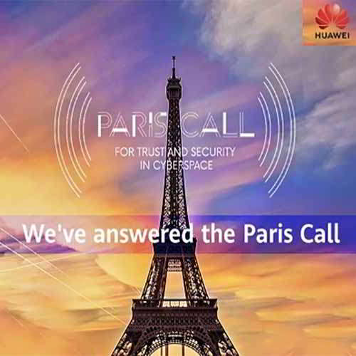 Huawei unites with Paris Call for trust and security in cyberspace