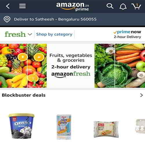 Amazon India launches Amazon Fresh store with 2-hour delivery Amazon India launches Amazon Fresh store with 2-hour delivery