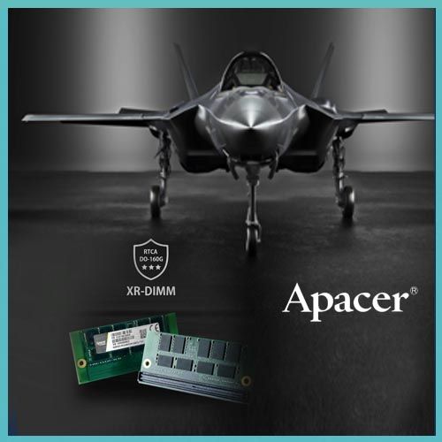 Apacer unveils XR-DIMM DRAM module with RTCA DO-160G certification Apacer unveils XR-DIMM DRAM module with RTCA DO-160G certification
