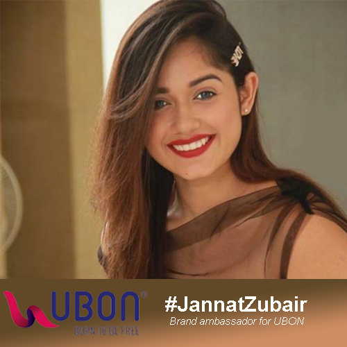 Jannat Zubair is now the brand ambassador for UBON Jannat Zubair is now the brand ambassador for UBON