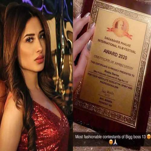 Bigg Boss 13’s Mahira Sharma apologises on forged Dadasaheb Phalke International award issue Bigg Boss 13’s Mahira Sharma apologises on forged Dadasaheb Phalke International award issue