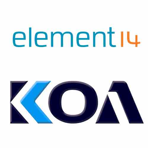 element14 inks new distribution agreement with KOA element14 inks new distribution agreement with KOA