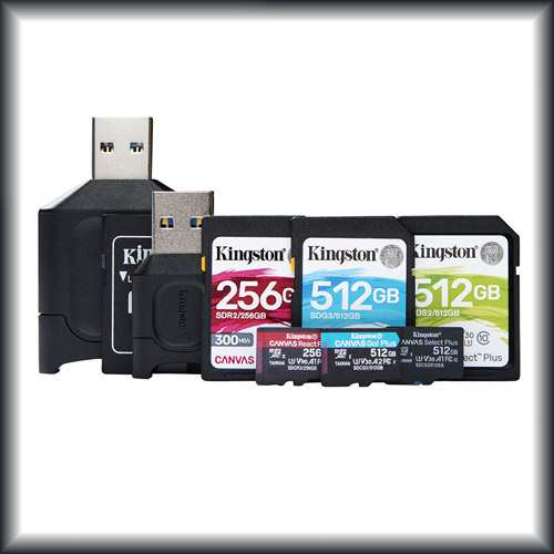 Kingston launches Refreshed 'Canvas' Card Series and 'MobileLite Plus' Readers