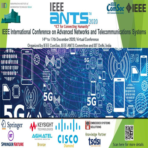 IIIT Delhi hosting the IEEE ANTS 2020 conference IIIT Delhi hosting the IEEE ANTS 2020 conference