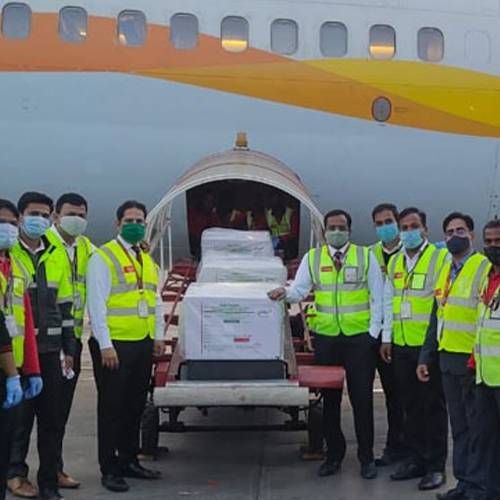 9 flights fly carrying 6.5 lakh doses of COVID-19 vaccine