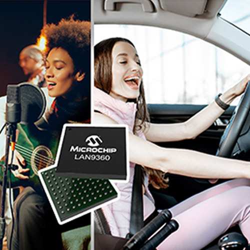 Microchip brings fully integrated solution for Vehicle Ethernet Audio Video Bridging (AVB)