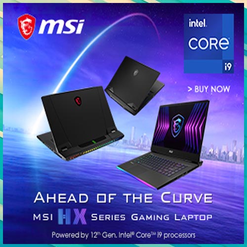 MSI unveils its new gaming laptops powered by 12th Gen Intel Core HX series processor MSI unveils its new gaming laptops powered by 12th Gen Intel Core HX series processor