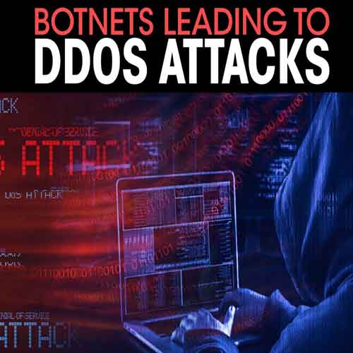 Botnets leading to DDoS Attacks