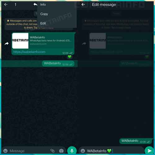 WhatsApp working on edit message feature WhatsApp working on edit message feature