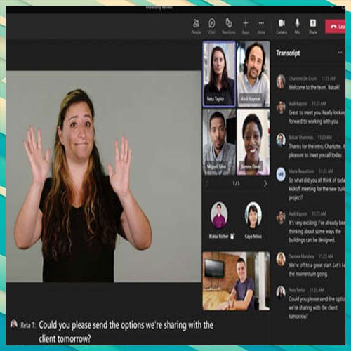 Microsoft introduces sign language meeting tool for hearing-impaired users Microsoft introduces sign language meeting tool for hearing-impaired users