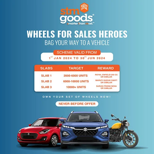 STM Goods brings in the Wheels for Sales Heroes Scheme STM Goods brings in the Wheels for Sales Heroes Scheme