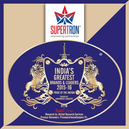 Supertron receives “India’s Greatest Brands & Leaders 2017”Award