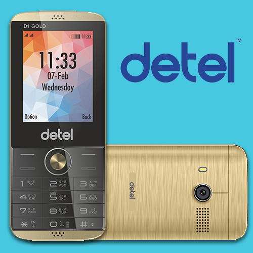 Detel launches D1 Gold Phone only at Rs.999