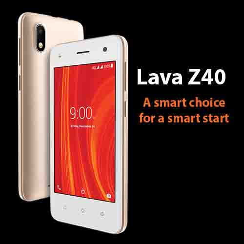 LAVA unveils Lava Z40 smartphone priced at Rs. 3499/-