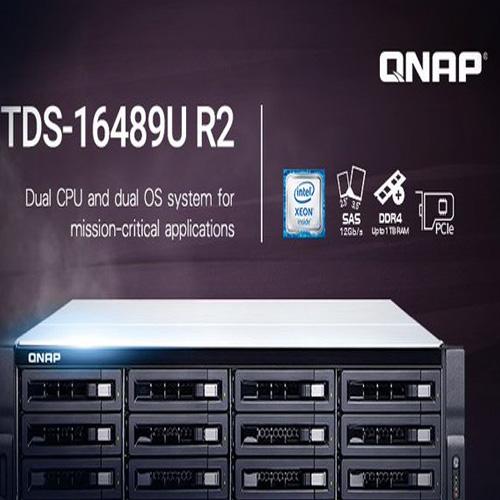 QNAP brings in TDS-16489U R2 NAS with Dual Intel Xeon E5-2600v4 processors