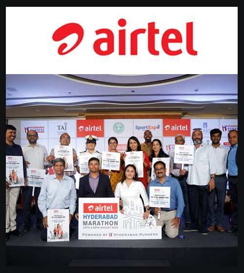 Airtel supports Hyderabad Marathon as its Title Sponsor